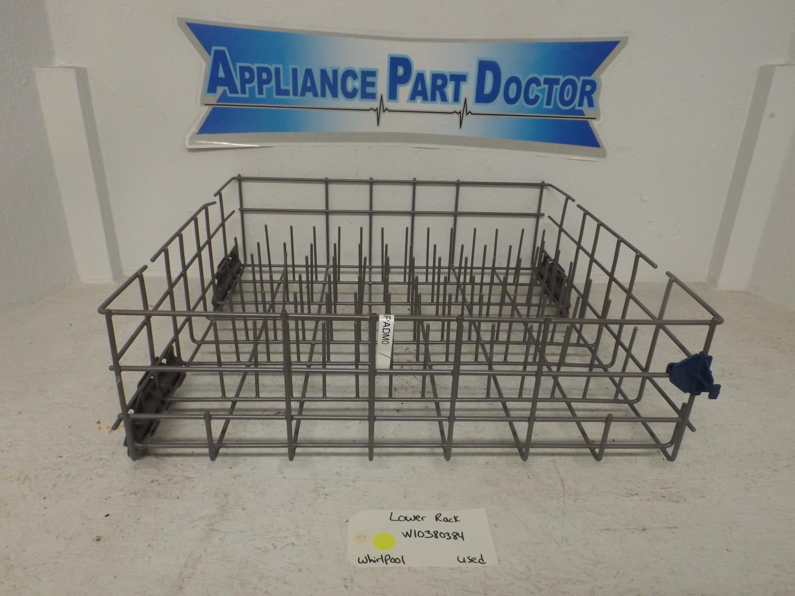 Whirlpool Dishwasher W10380384 Lower Rack Used Whirlpool Dishwasher W10380384 Lower Rack Used